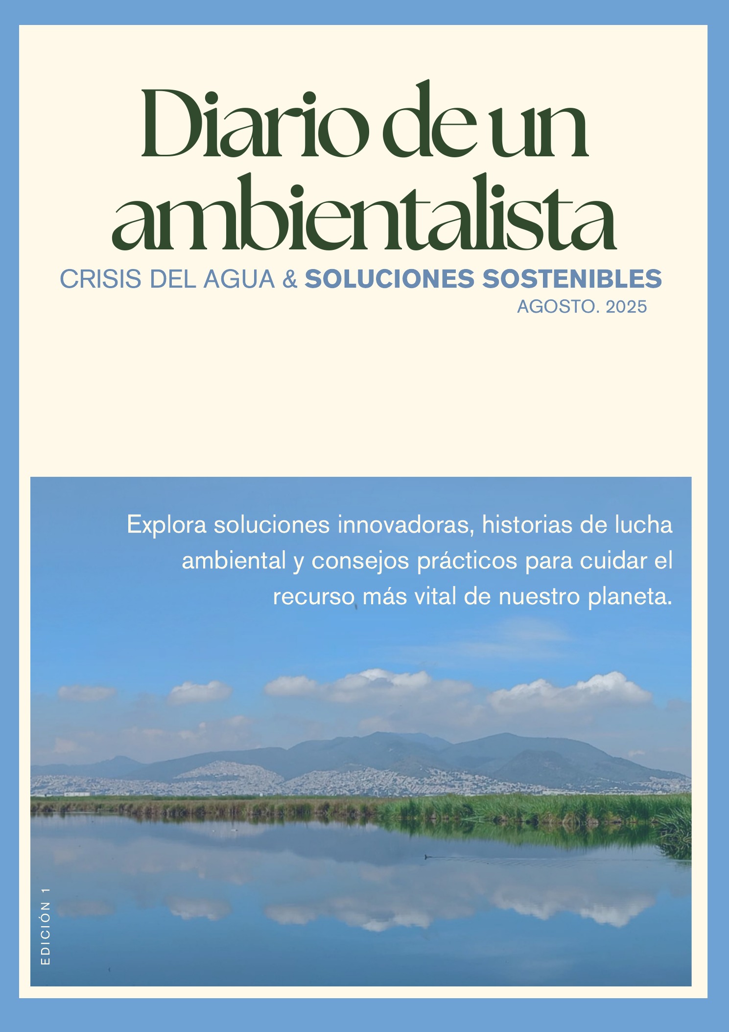 Portada de la primera edición de Diario de un Ambientalista sobre la crisis del agua